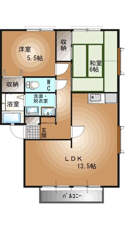 宇都宮駅 バス10分  寿老人橋下車：停歩10分 2階の物件間取画像